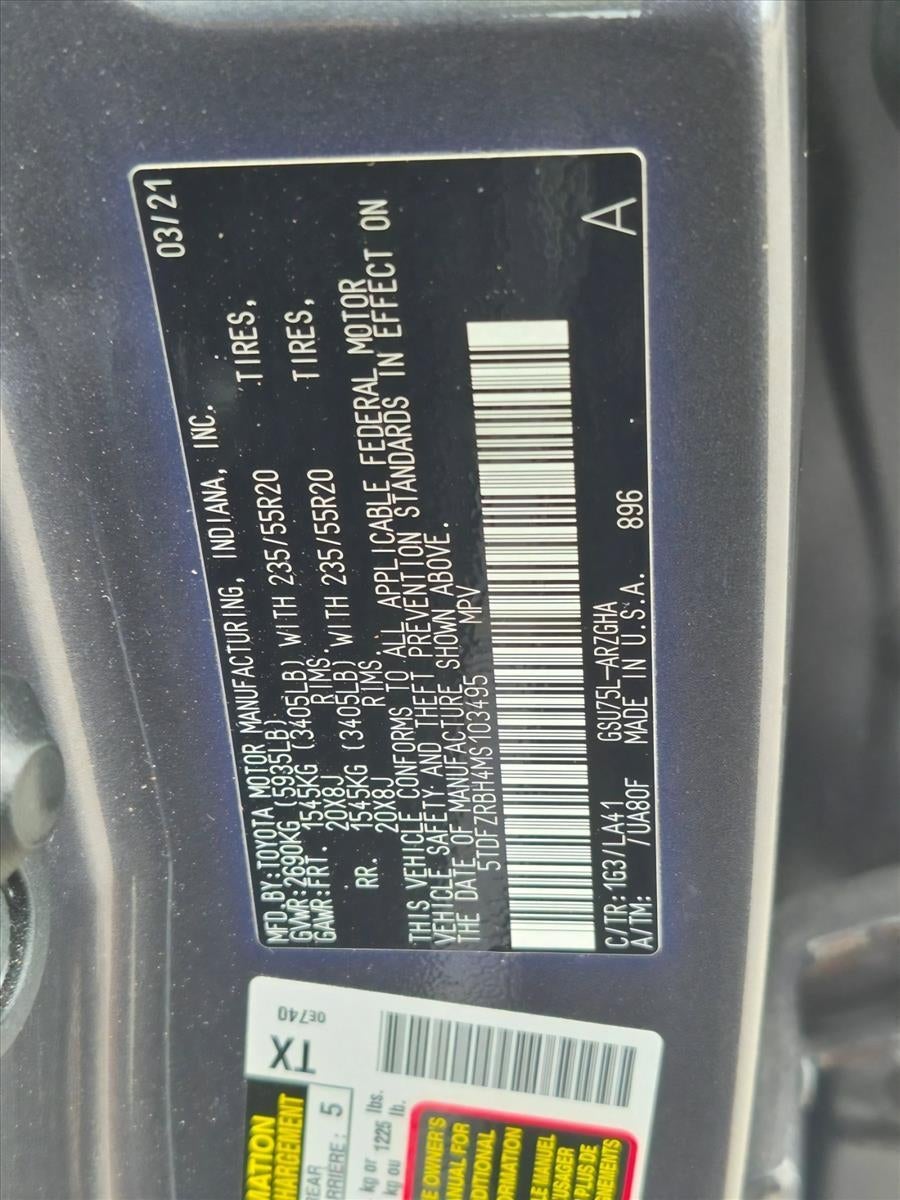 2021 Toyota Highlander Platinum
