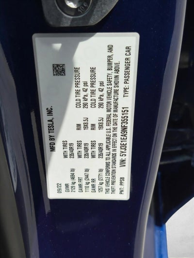 2022 Tesla Model 3 Base