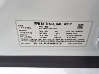 2022 Tesla Model S Base