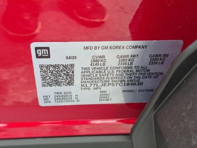 2026 Chevrolet Trax 2RS