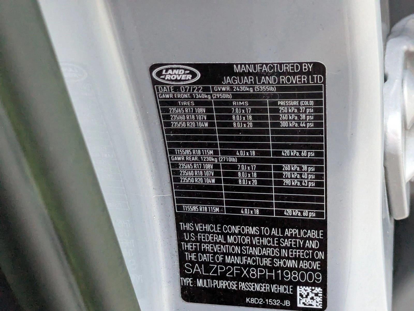 2023 Land Rover Range Rover Evoque SE