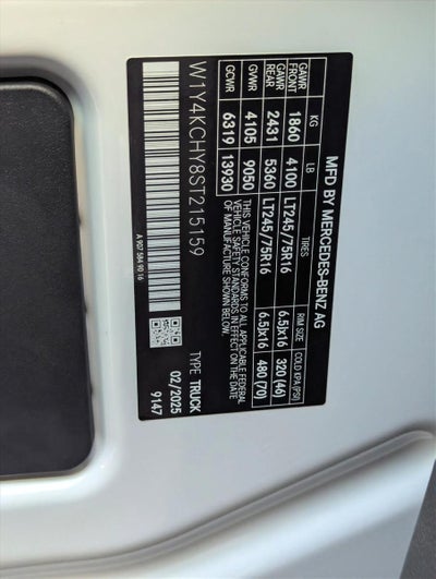 2025 Mercedes-Benz Sprinter Cargo Van Base