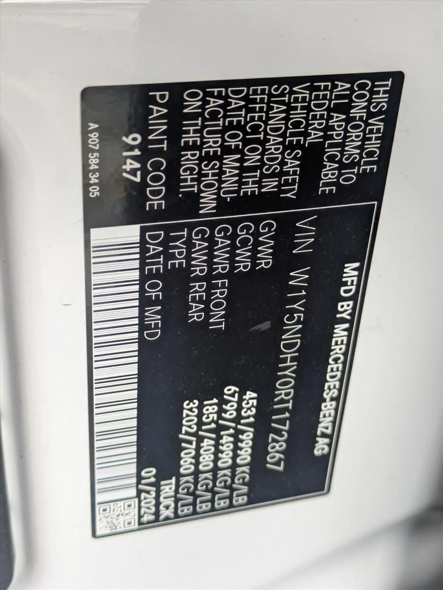 2024 Mercedes-Benz Sprinter Cargo Van Base