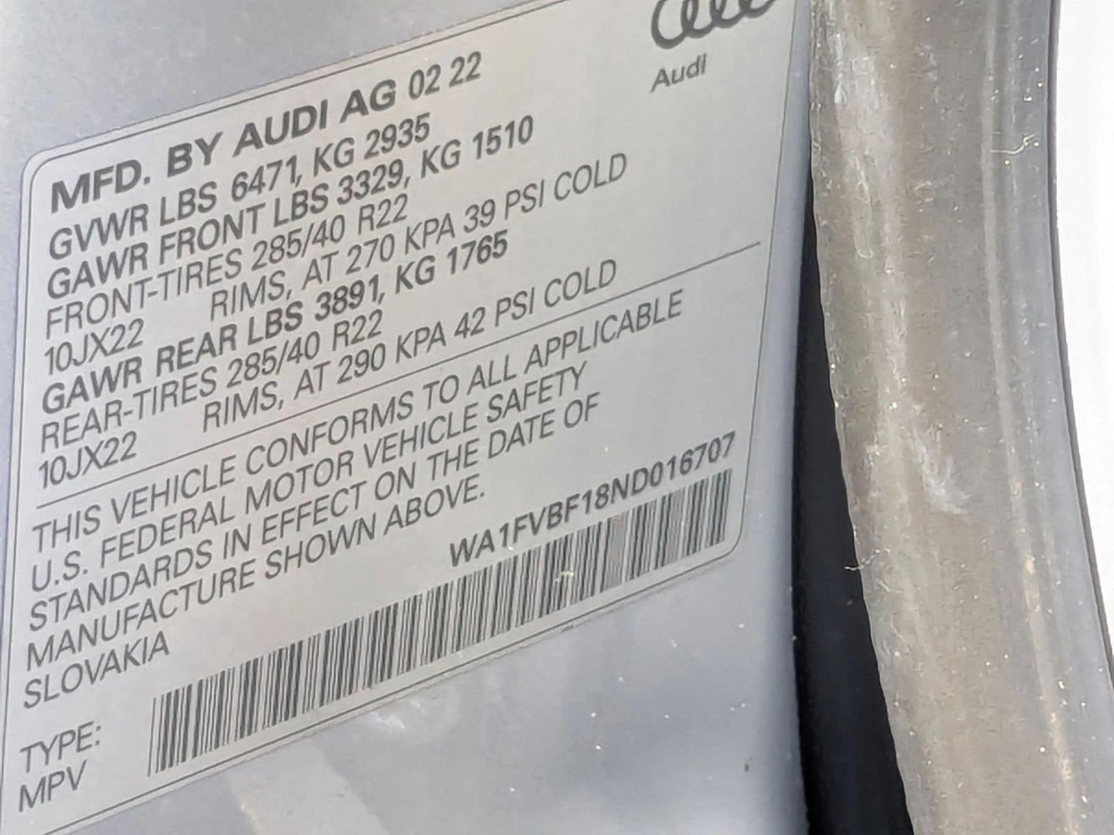 2022 Audi Q8 Prestige