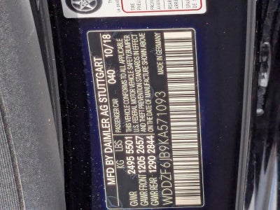 2019 Mercedes-Benz E-Class E 450