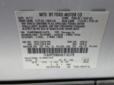 2017 Ford Taurus SE FWD