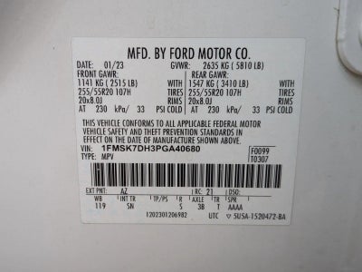 2023 Ford Explorer XLT RWD