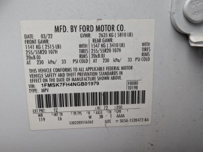 2022 Ford Explorer Limited RWD