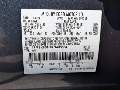 2024 Ford Explorer XLT 4WD