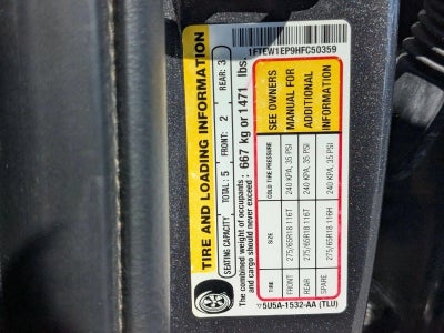 2017 Ford F-150 XLT 4WD SuperCrew 5.5' Box