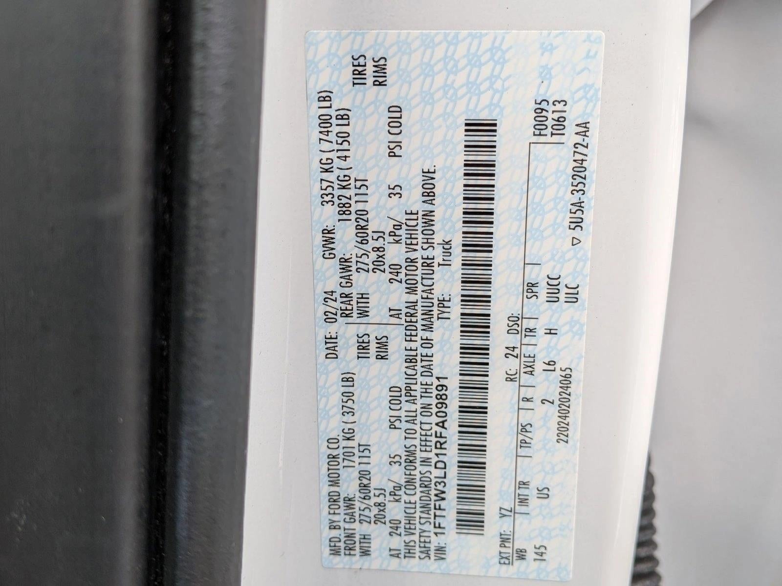 2024 Ford F-150 XLT 4WD SuperCrew 5.5' Box