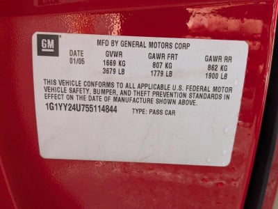 2005 Chevrolet Corvette Base