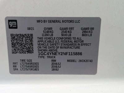 2022 Chevrolet Silverado 2500 HD Crew Cab Standard Box 4-Wheel Drive LT