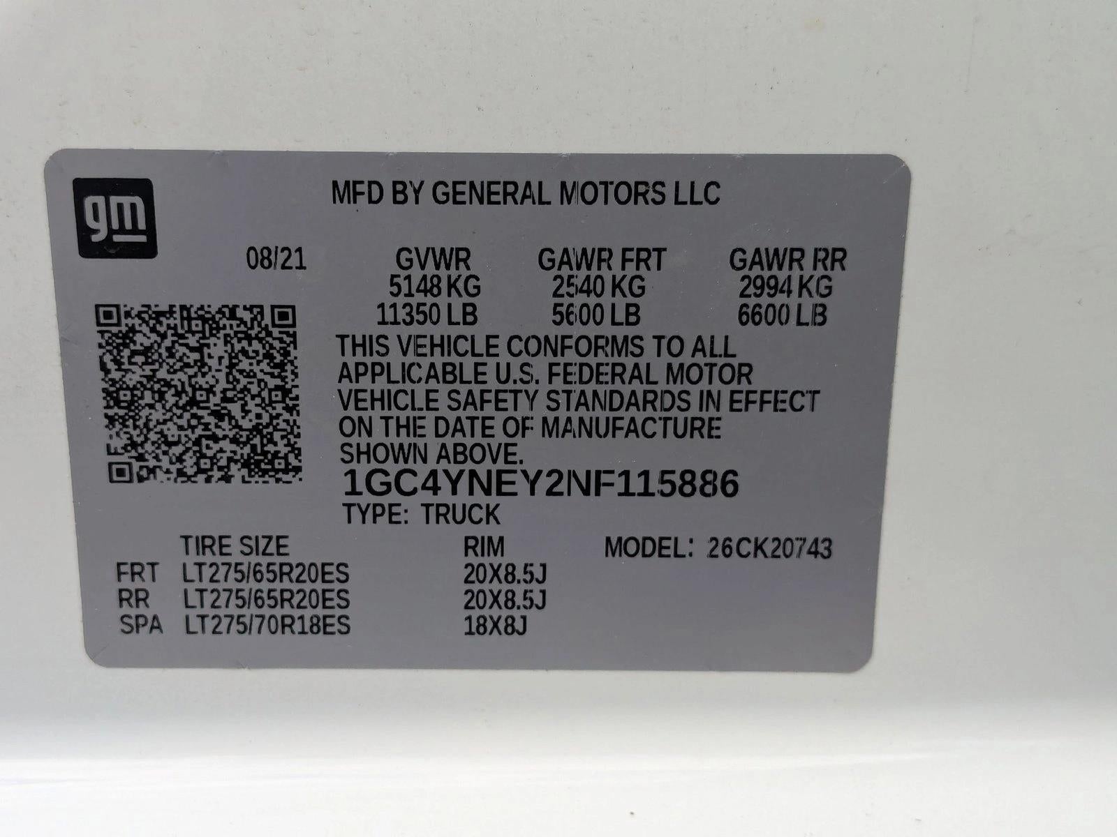 2022 Chevrolet Silverado 2500 HD Crew Cab Standard Box 4-Wheel Drive LT