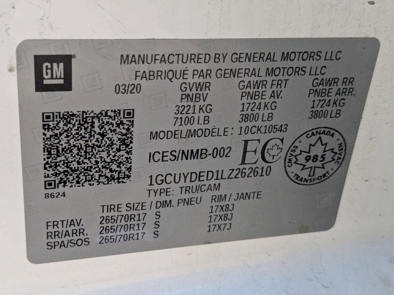 2020 Chevrolet Silverado 1500 Crew Cab Short Box 4-Wheel Drive LT