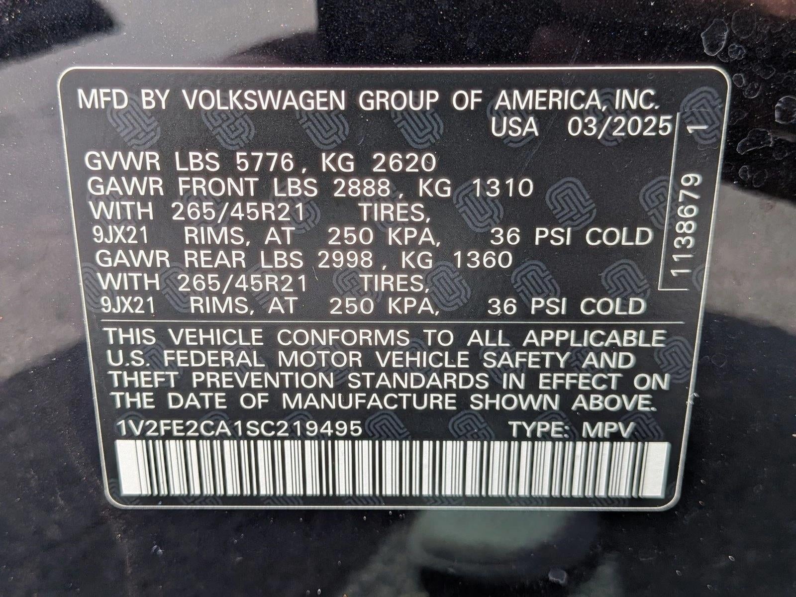 2025 Volkswagen Atlas Cross Sport 2.0T SEL Premium R-Line 4MOTION