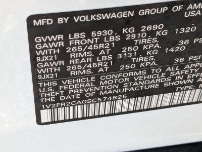 2025 Volkswagen Atlas 2.0T SEL Premium R-Line 4MOTION