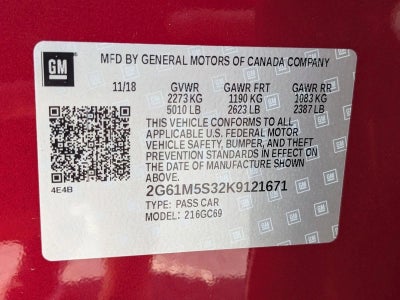 2019 Cadillac XTS 3.6L V6 FWD Luxury