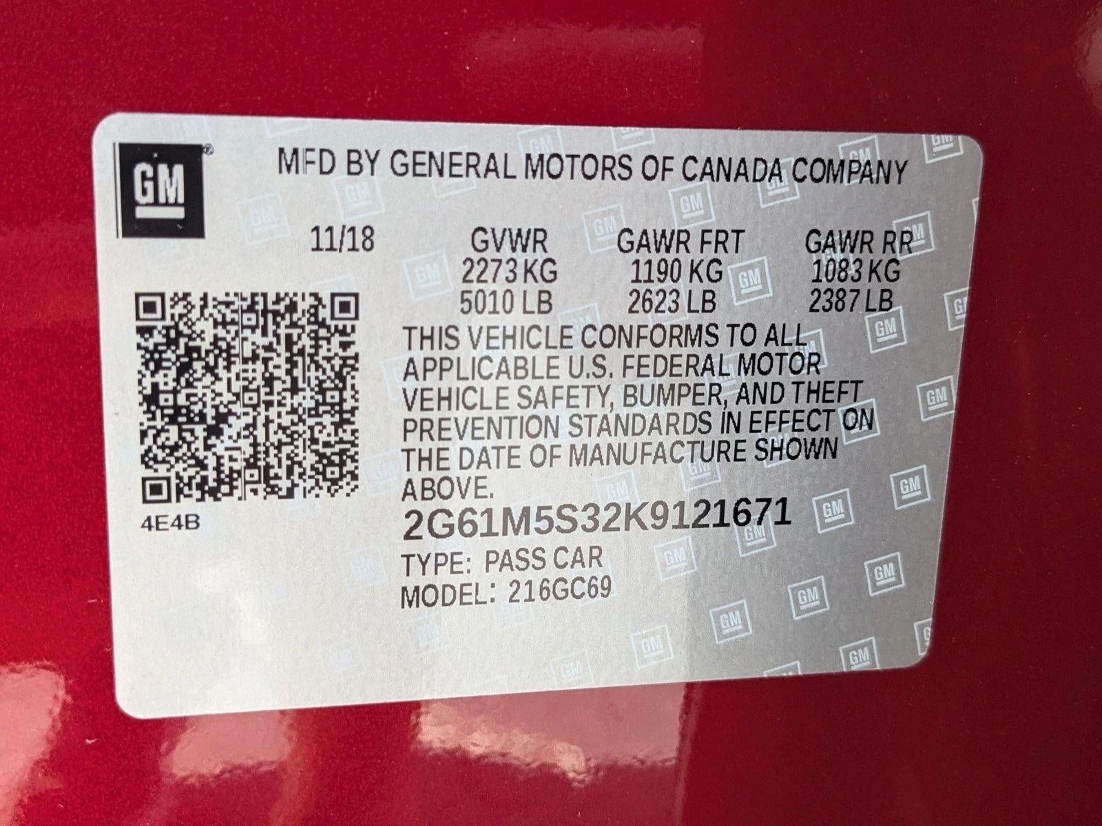 2019 Cadillac XTS 3.6L V6 FWD Luxury