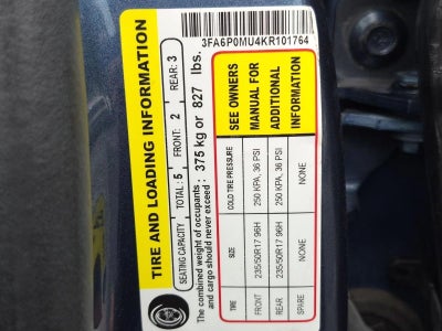 2019 Ford Fusion Hybrid SEL FWD