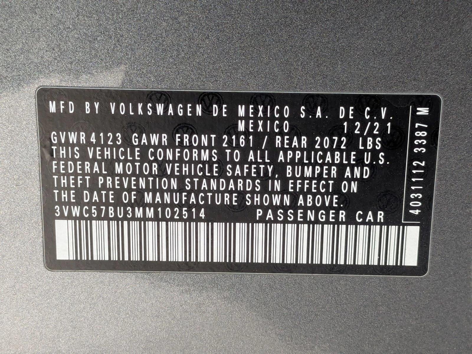 2021 Volkswagen Jetta S Auto