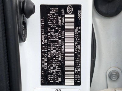 2018 Toyota Camry XSE Auto (Natl)