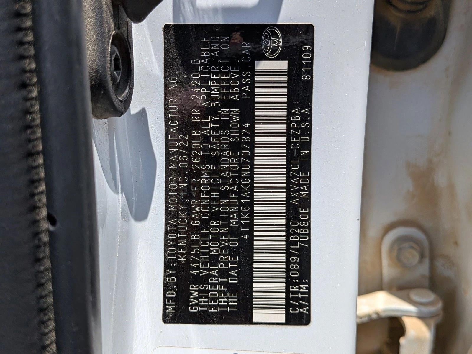 2022 Toyota Camry XSE Auto (Natl)