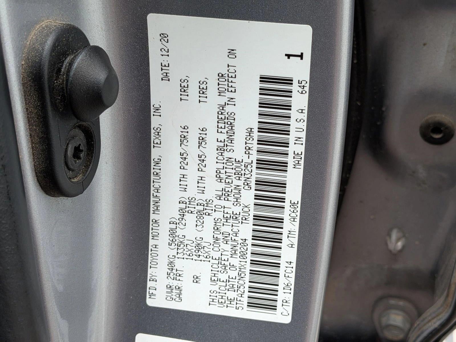 2021 Toyota Tacoma 2WD 2WD SR5 Double Cab 5' Bed V6 AT (GS)