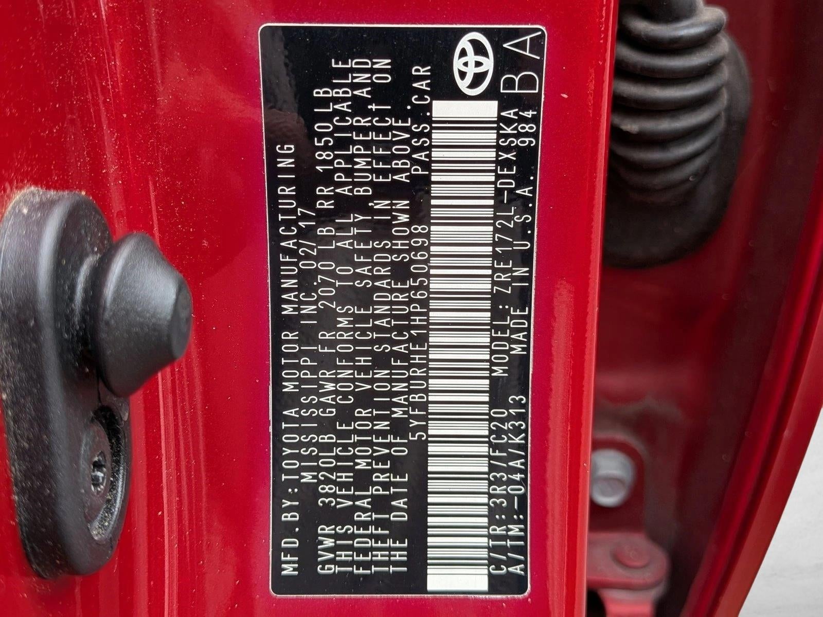 2017 Toyota Corolla SE CVT (Natl)