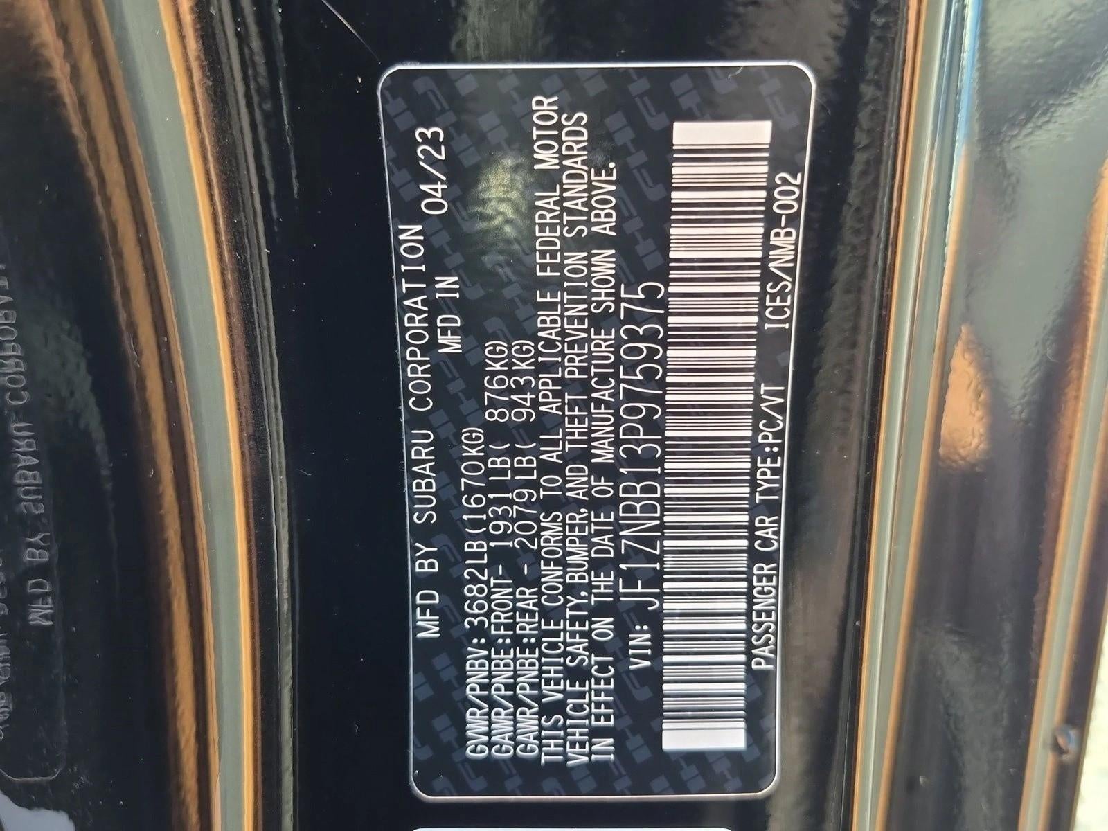 2023 Toyota GR86 Manual (Natl)