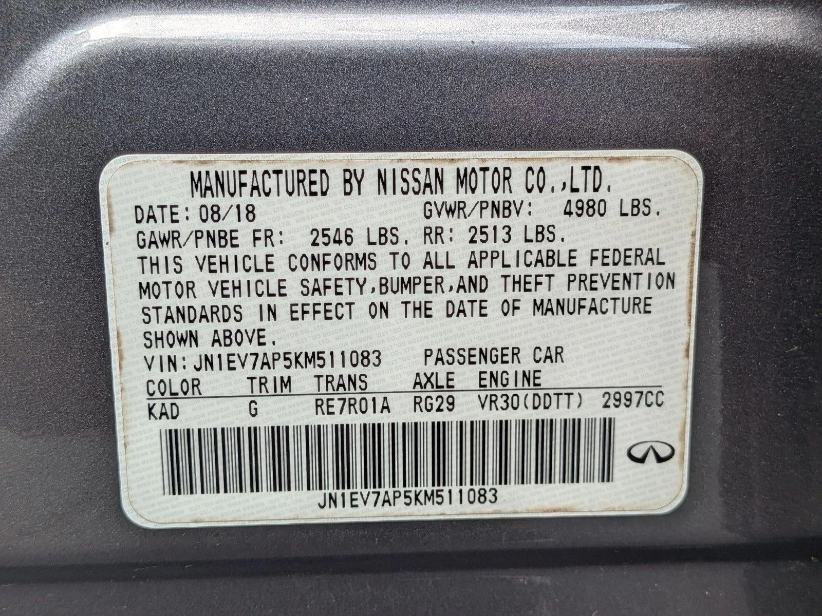 2019 INFINITI Q50 3.0t LUXE RWD