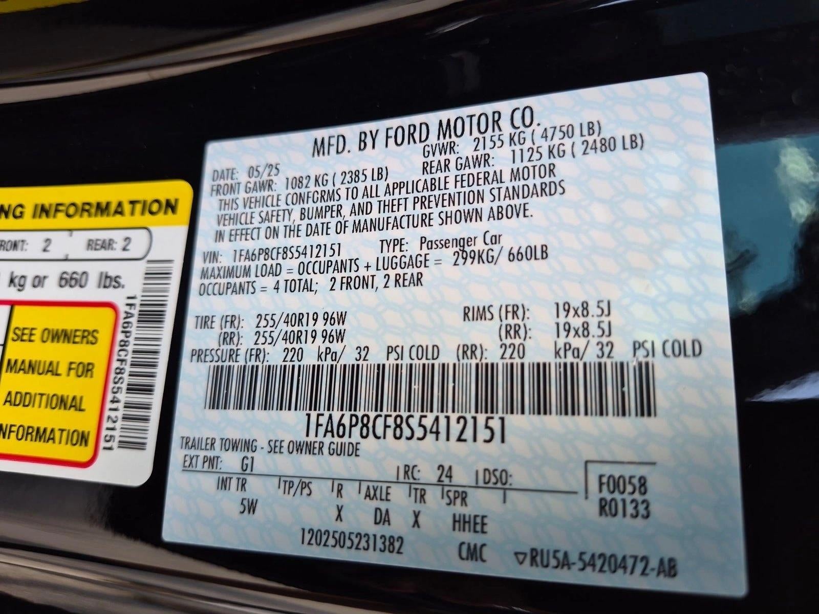 2025 Ford Mustang GT Premium Fastback