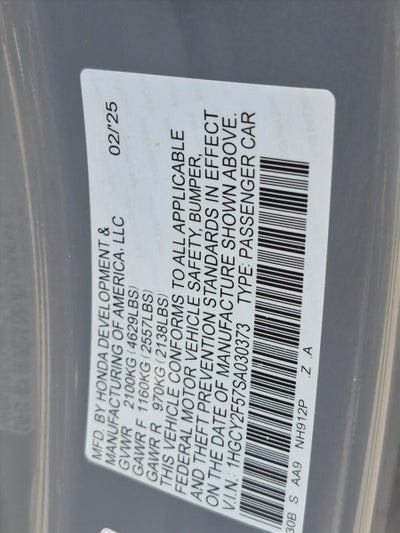 2025 Honda Accord Hybrid Sport Sedan