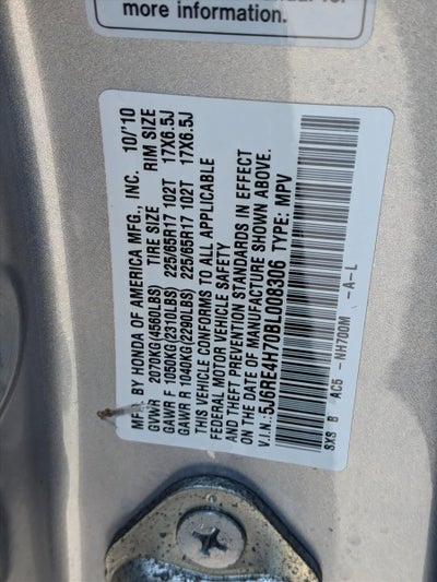 2011 Honda CR-V EX-L 4WD