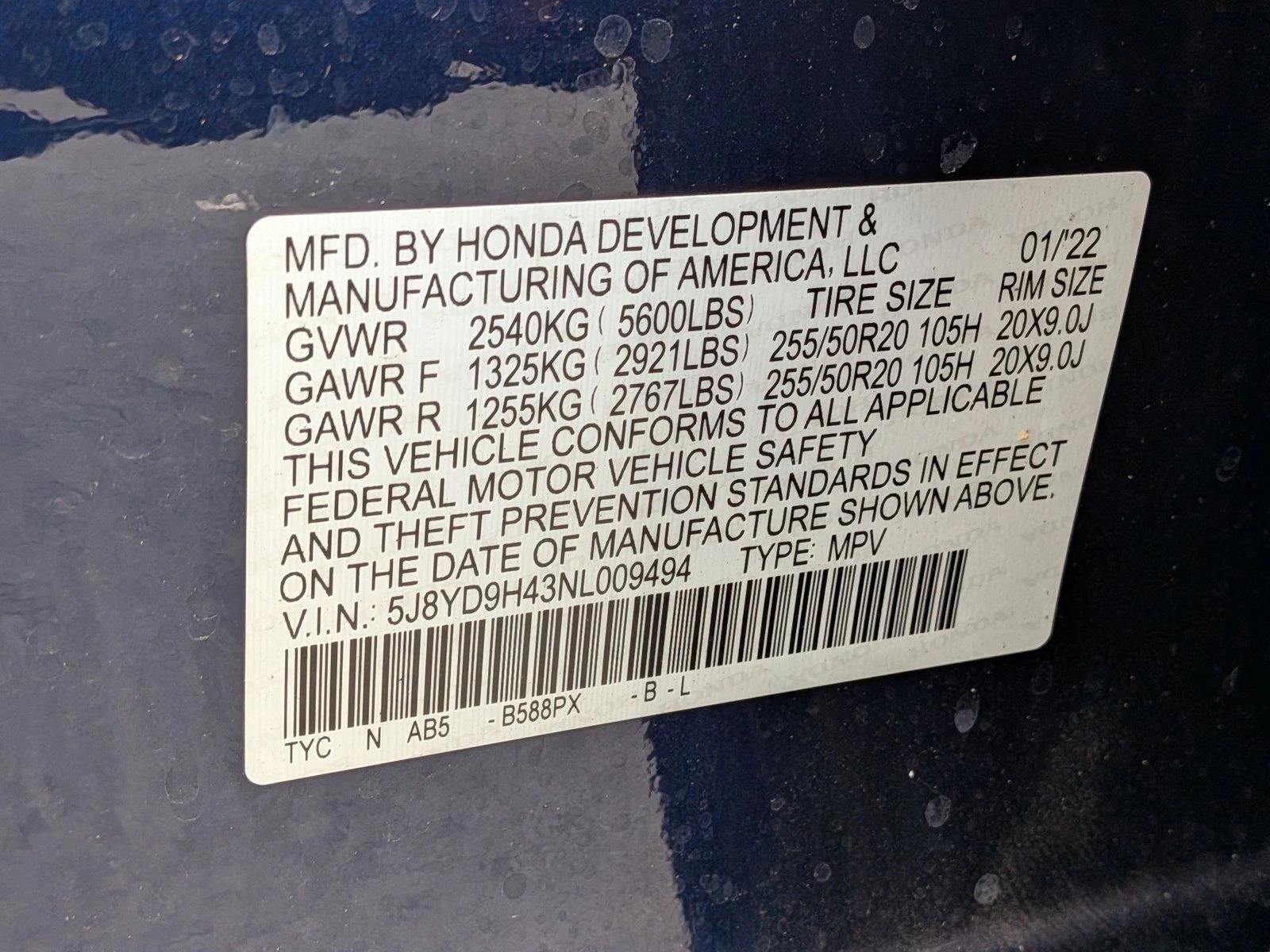 2022 Acura MDX FWD w/Technology Package