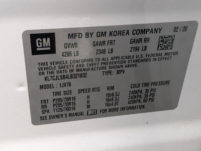 2020 Chevrolet Trax FWD LT