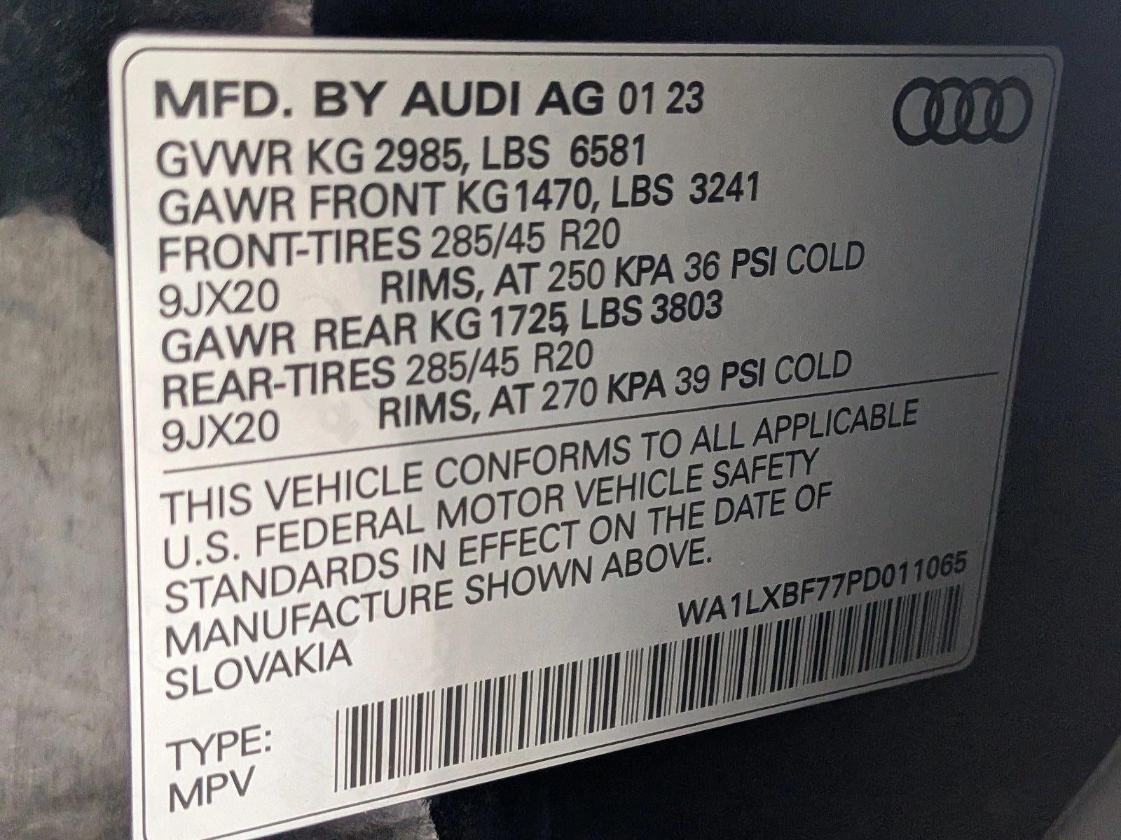 2023 Audi Q7 Premium Plus 55 TFSI quattro