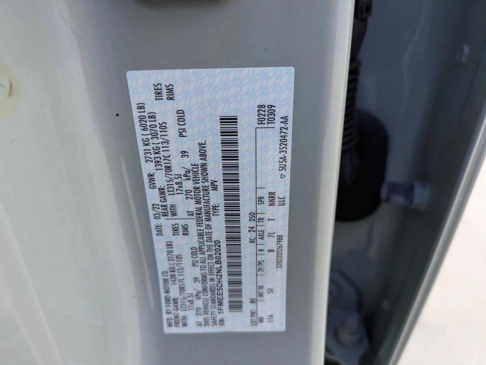 2022 Ford Bronco Black Diamond 4 Door Advanced 4x4