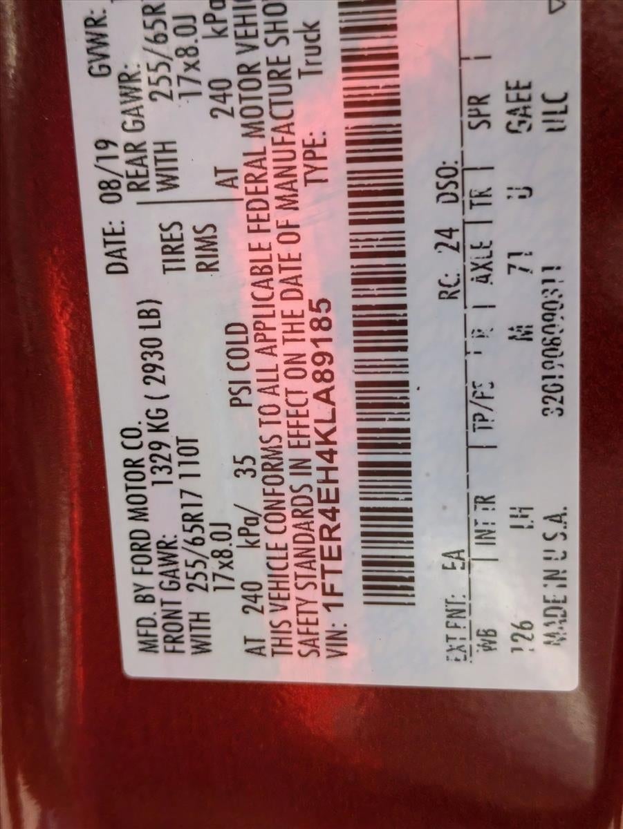 2019 Ford Ranger XLT 2WD SuperCrew 5' Box