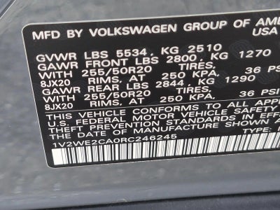 2024 Volkswagen Atlas Cross Sport 2.0T SE w/Technology FWD
