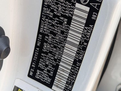 2016 Toyota Corolla 4dr Sdn Auto L (Natl)