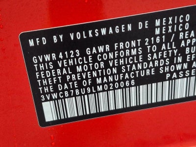 2020 Volkswagen Jetta SE Auto w/SULEV
