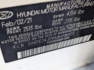 2021 Hyundai SONATA SEL Plus 1.6T