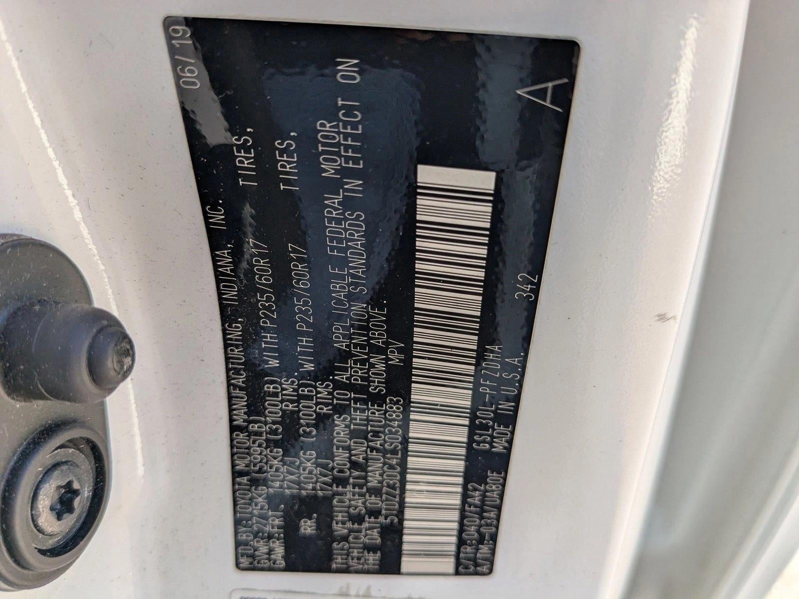 2020 Toyota Sienna L FWD 7-Passenger (Natl)