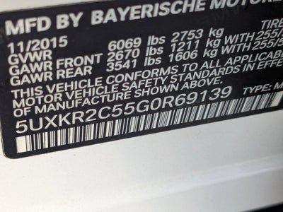 2016 BMW X5 sDrive35i RWD 4dr SAV