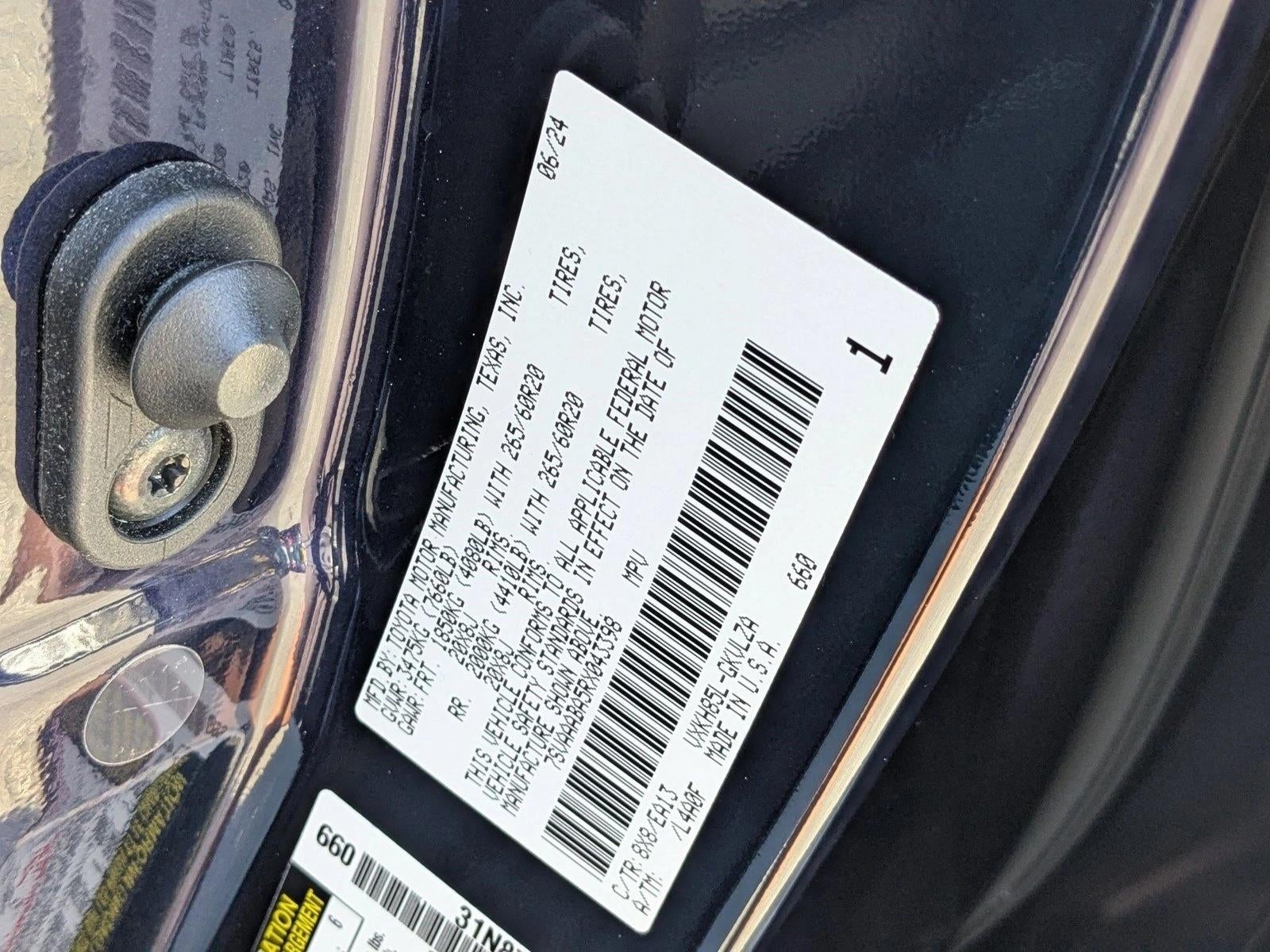 2024 Toyota Sequoia Limited 4WD (Natl)