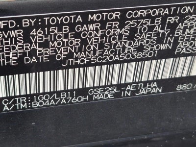 2010 Lexus IS 250 4dr Sport Sdn Auto AWD