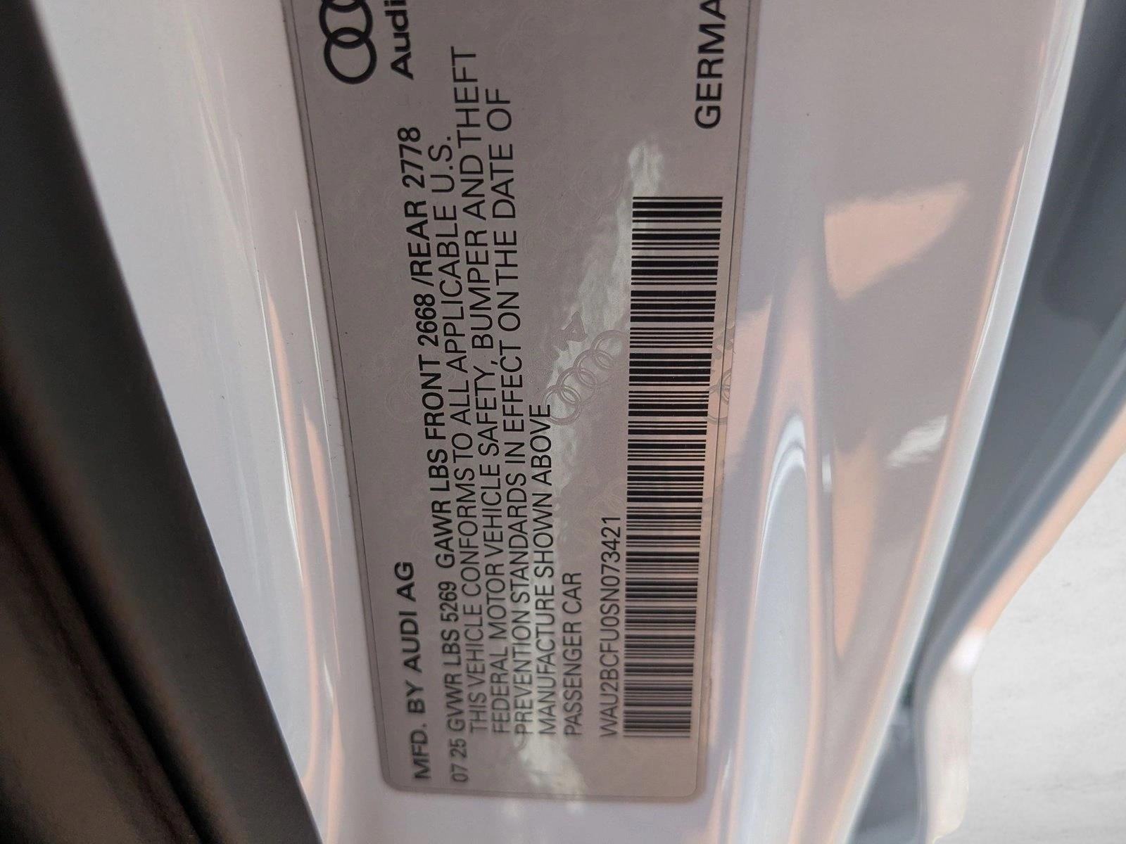 2025 Audi A5 Premium Plus 2.0 TFSI quattro