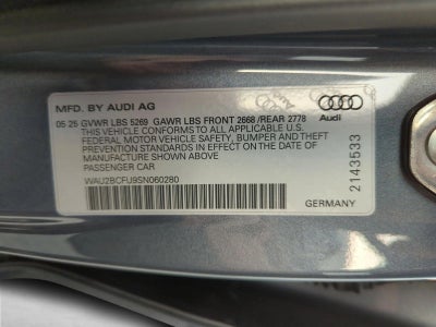 2025 Audi A5 Premium Plus 2.0 TFSI quattro