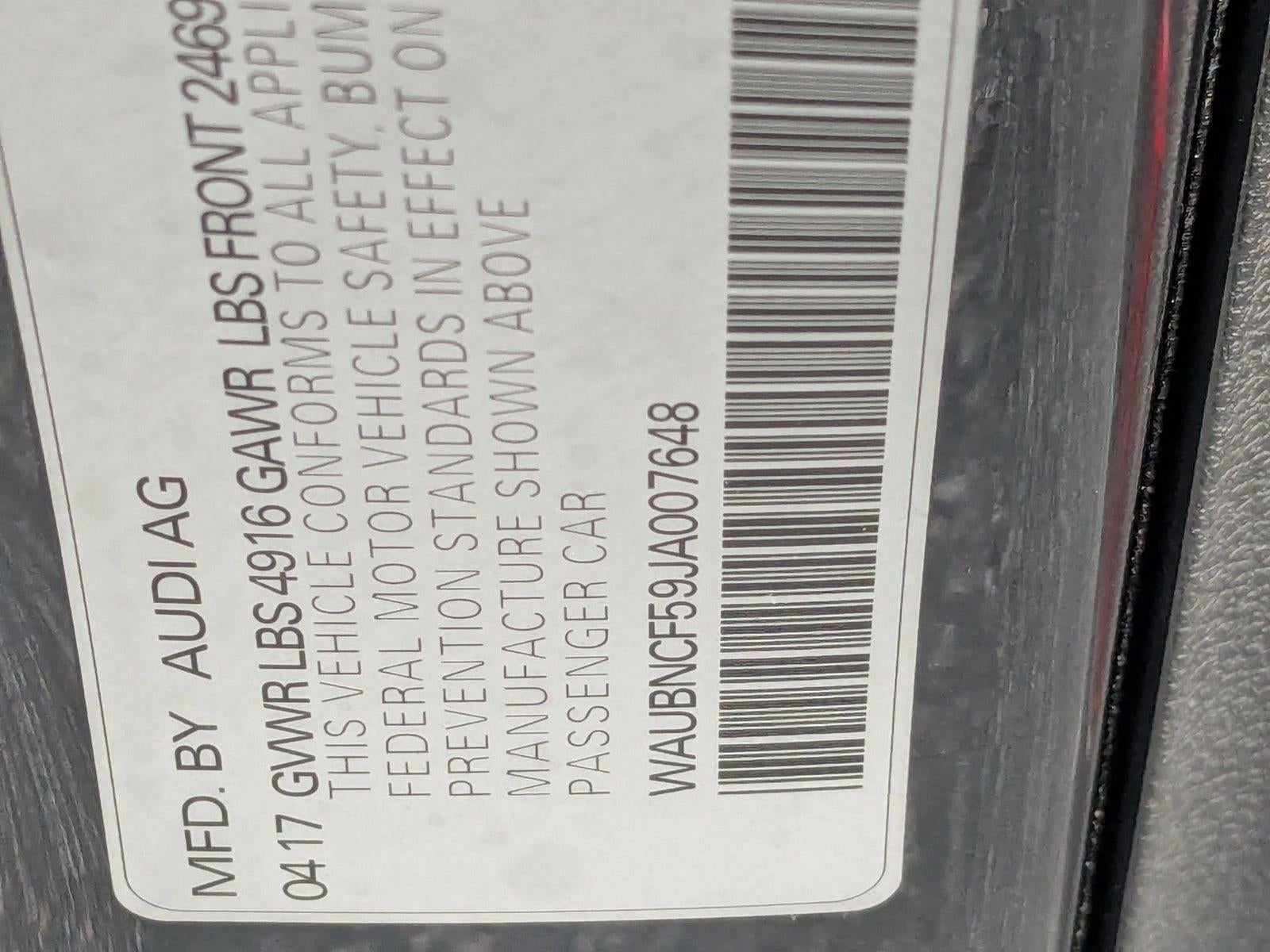 2018 Audi A5 Sportback 2.0 TFSI Premium Plus